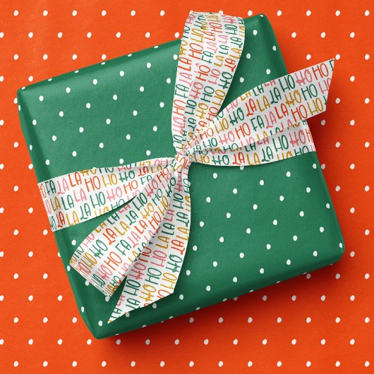 おもしろいフェスティバルファラホホホクリスマスホリデー サテンリボン