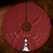 おもしろいフェスティバルレッドシックかわいいドンキーラマヒツジ ブラッシュドポリエステルツリースカート