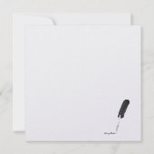 おもしろいフェスティバルワイングラスクリスマスパーティの招待状 招待状 (裏面)