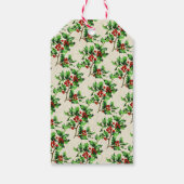 おもしろいフェスティバルヴィンテージビクトリアンサンタギフト ギフトタグ (裏面)