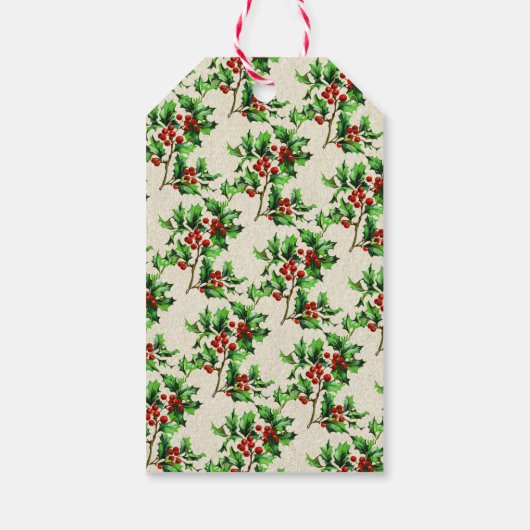 おもしろいフェスティバルヴィンテージビクトリアンサンタギフト ギフトタグ (裏面)