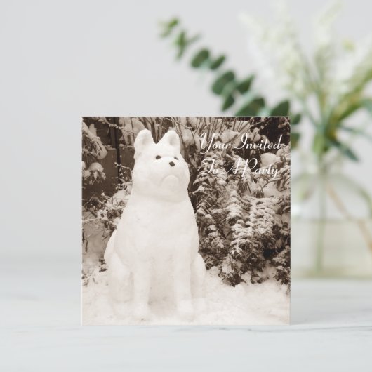 おもしろいフェスティバル写真スノードッグ 招待状 (スタンド正面)