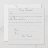 おもしろいフェスティバル写真スノードッグ 招待状 (裏面)