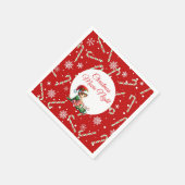 おもしろいフェスティバル映画ナイトクリスマスパーティー スタンダードカクテルナプキン (角)