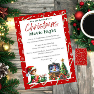 おもしろいフェスティバル映画ナイトクリスマスパーティー 招待状