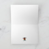 おもしろいフェスティバル羊とクリスマスライト シーズンカード (内部)