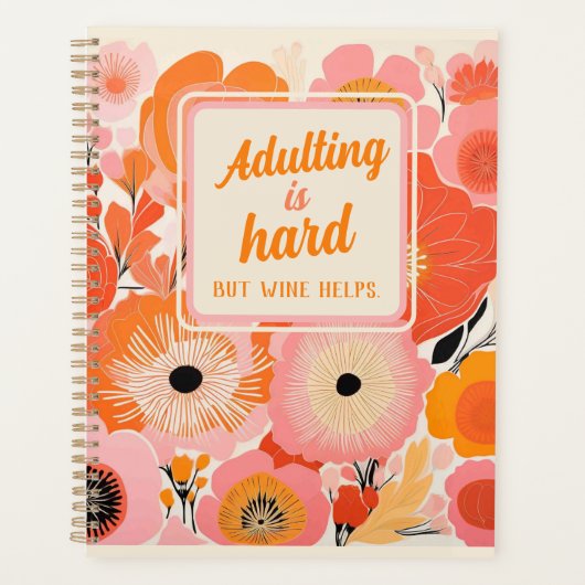 おもしろいフェミニン感動的 プランナー手帳 (正面)