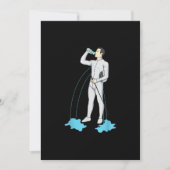 おもしろいフェンシングポストトレーニングキュートフェンサーアスリート シーズンカード (正面)