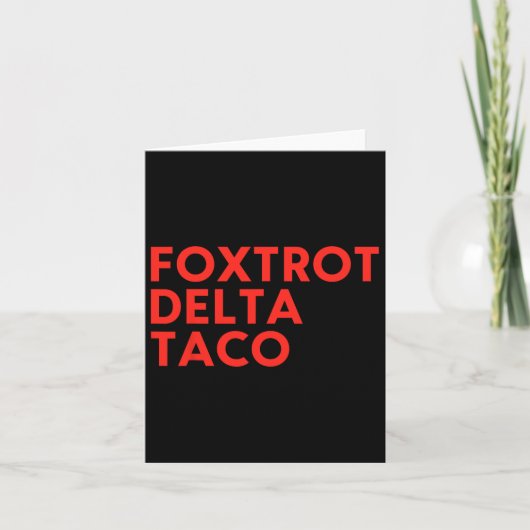 おもしろいフォクトロットデルタTaco16 カード (正面)