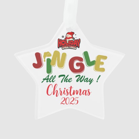 おもしろいフォトクリスマススターのパーソナライズ オーナメント (裏面)