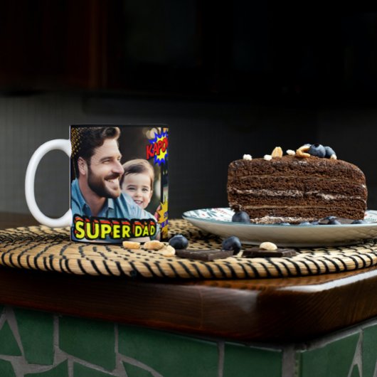 おもしろいフォトフィルター効果漫画ストリップパパギフト名 コーヒーマグカップ