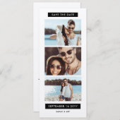 おもしろいフォトブースのブックマークテーマ結婚の セーブザデート (正面/裏面)