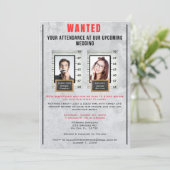 おもしろいフォトマグショット結婚式招待状 招待状 (スタンド正面)