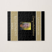 おもしろいフォト退職おめでとうパズル ジグソーパズル (横)