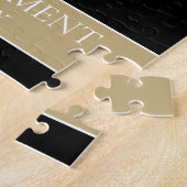 おもしろいフォト退職おめでとうパズル ジグソーパズル (側面)