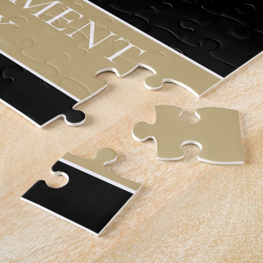 おもしろいフォト退職おめでとうパズル ジグソーパズル (側面)