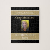 おもしろいフォト退職おめでとうパズル ジグソーパズル (縦)