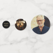 おもしろいフォト除・売却パーティーテーブル紙吹雪 コンフェッティ (裏面)