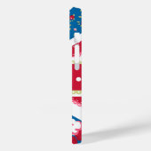 おもしろいフォークキルトブリティッシュユニオンジャックフラワーズ Case-Mate iPhoneケース (裏面 / 左)