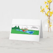 おもしろいフスリップまたは滑ることロイとスライド カード (黄色い花)