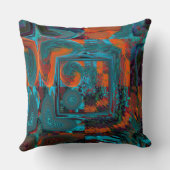 おもしろいフラクタル幾何デザイン クッション (裏面)