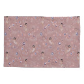 おもしろいフラッパーズレディグラムピンクデザイン 枕カバー (裏面-左)