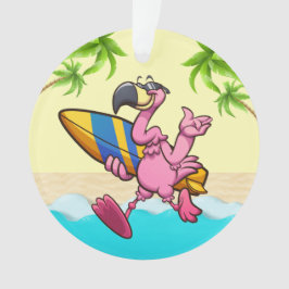 おもしろいフラミンゴオーナメント オーナメント