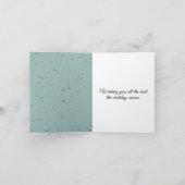 おもしろいフラミンゴスの華やかなクリスマスパーソナライズされた 案内状 (内部)