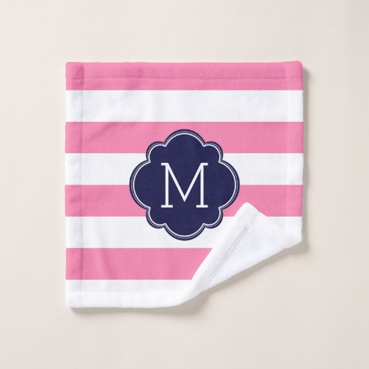 おもしろいフラミンゴスパターン バスタオルセット (ウォッシュタオル)