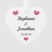 おもしろいフラミンゴ愛 オーナメント (裏面)