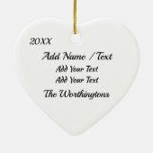 おもしろいフラミンゴ愛 セラミックオーナメント (裏面)