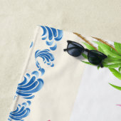 おもしろいフラミンゴ族 ビーチタオル (インサイチュ)