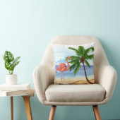 おもしろいフラミンゴ熱帯枕 クッション (椅子)