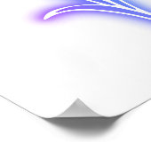 おもしろいフラミンゴ&ハートの座席表36"x24" ポスター (角)