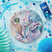 おもしろいフラメンコダンスパーティーモノグラム ペーパープレート (パーティー)