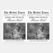 おもしろいフラワーガール提案新聞フラワーブーケ ラッピングペーパーシート (正面3)