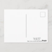 おもしろいフラワー（絵はがき付き） ポストカード (裏面)