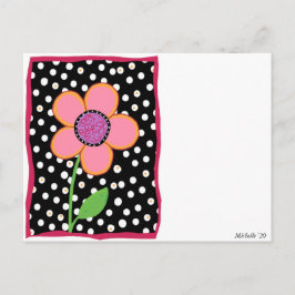 おもしろいフラワー（絵はがき付き） ポストカード