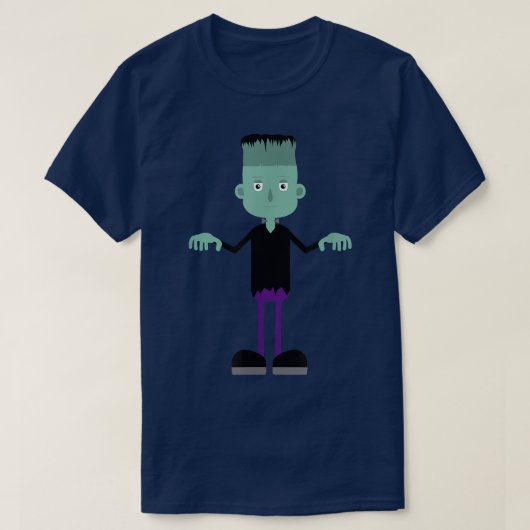 おもしろいフランケンシュタインハロウィーン2490 Tシャツ (デザイン正面)