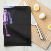 おもしろいフランケンシュタインモンスターハロウィンおもしろい キッチンタオル (四つ折り)