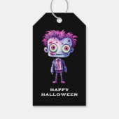 おもしろいフランケンシュタインモンスターハロウィンおもしろい ギフトタグ (裏面)