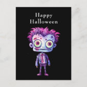 おもしろいフランケンシュタインモンスターハロウィンおもしろい シーズンポストカード (正面)