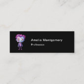 おもしろいフランケンシュタインモンスターハロウィンおもしろい スキニー名刺 (正面)