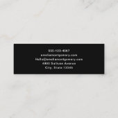 おもしろいフランケンシュタインモンスターハロウィンおもしろい スキニー名刺 (裏面)