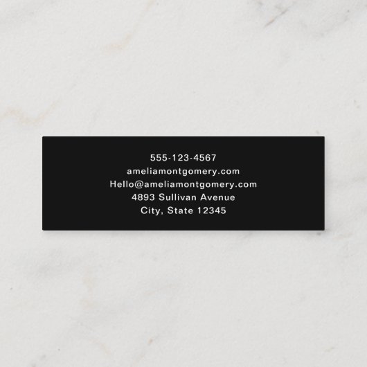 おもしろいフランケンシュタインモンスターハロウィンおもしろい スキニー名刺 (裏面)