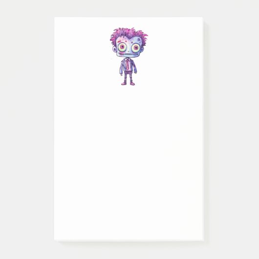 おもしろいフランケンシュタインモンスターハロウィンおもしろい ポストイット (正面)