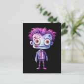 おもしろいフランケンシュタインモンスターハロウィンおもしろい ポストカード (スタンド正面)