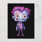 おもしろいフランケンシュタインモンスターハロウィンおもしろい ポストカード (正面)