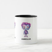 おもしろいフランケンシュタインモンスターハロウィンおもしろい マグカップ (中央)