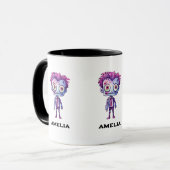 おもしろいフランケンシュタインモンスターハロウィンおもしろい マグカップ (正面左)